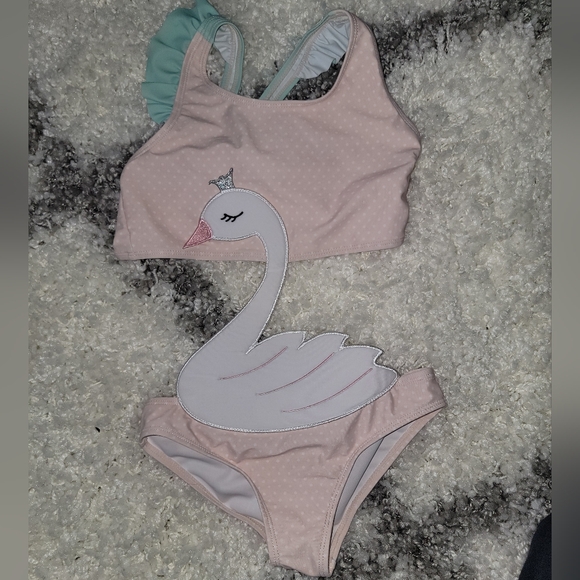 Girls size 6/8 Bathing Suits and Coverup - Picture 5 of 8